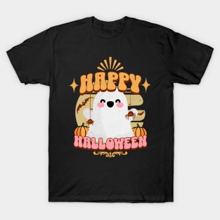 Happy Halloween Kawaii Ghost T-Shirt